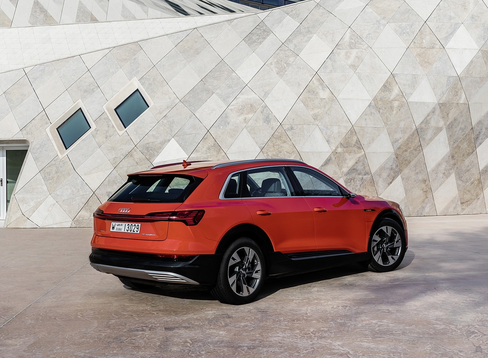 2019 Audi e-tron (Color: Catalunya Red) Rear Three-Quarter Wallpapers #39 of 234