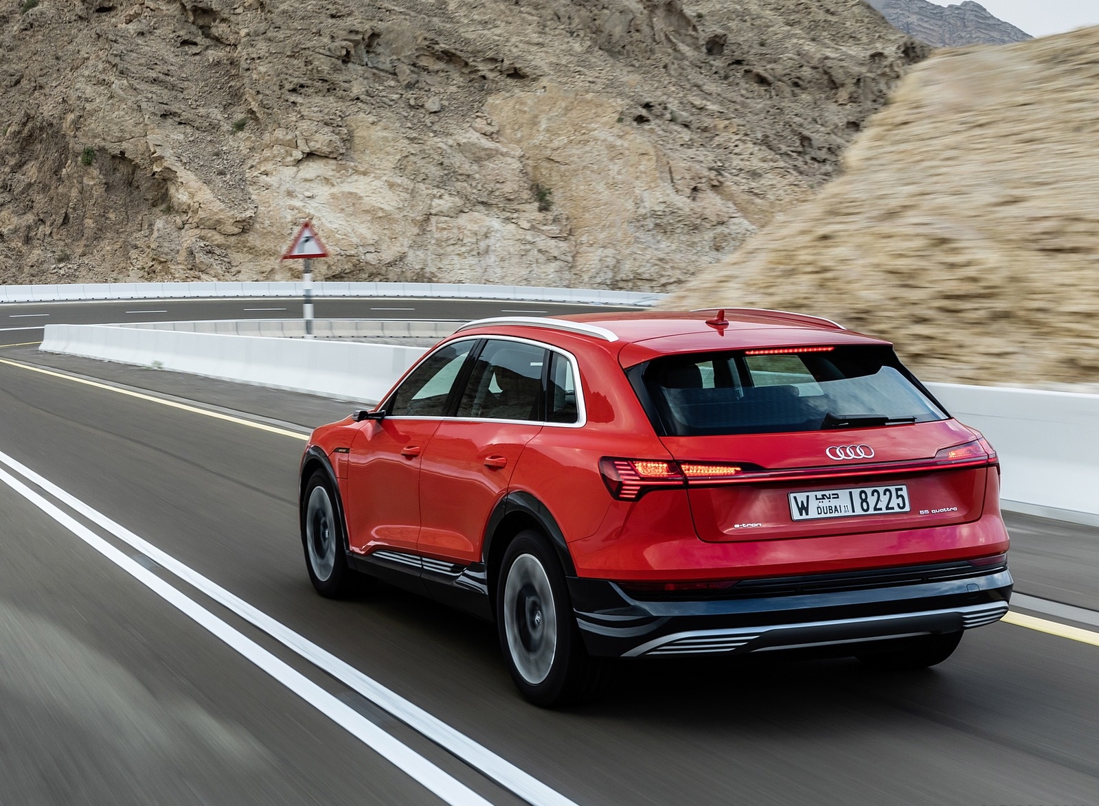 2019 Audi e-tron (Color: Catalunya Red) Rear Three-Quarter Wallpapers #21 of 234