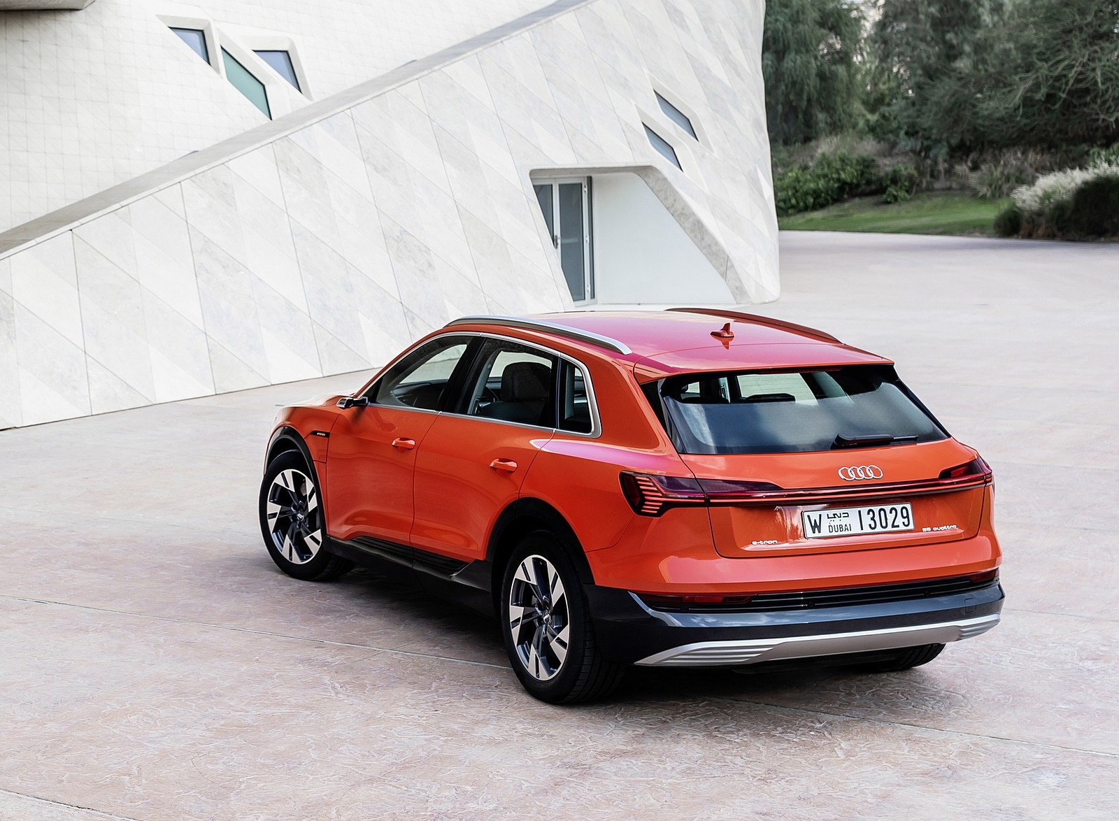2019 Audi e-tron (Color: Catalunya Red) Rear Three-Quarter Wallpapers #40 of 234