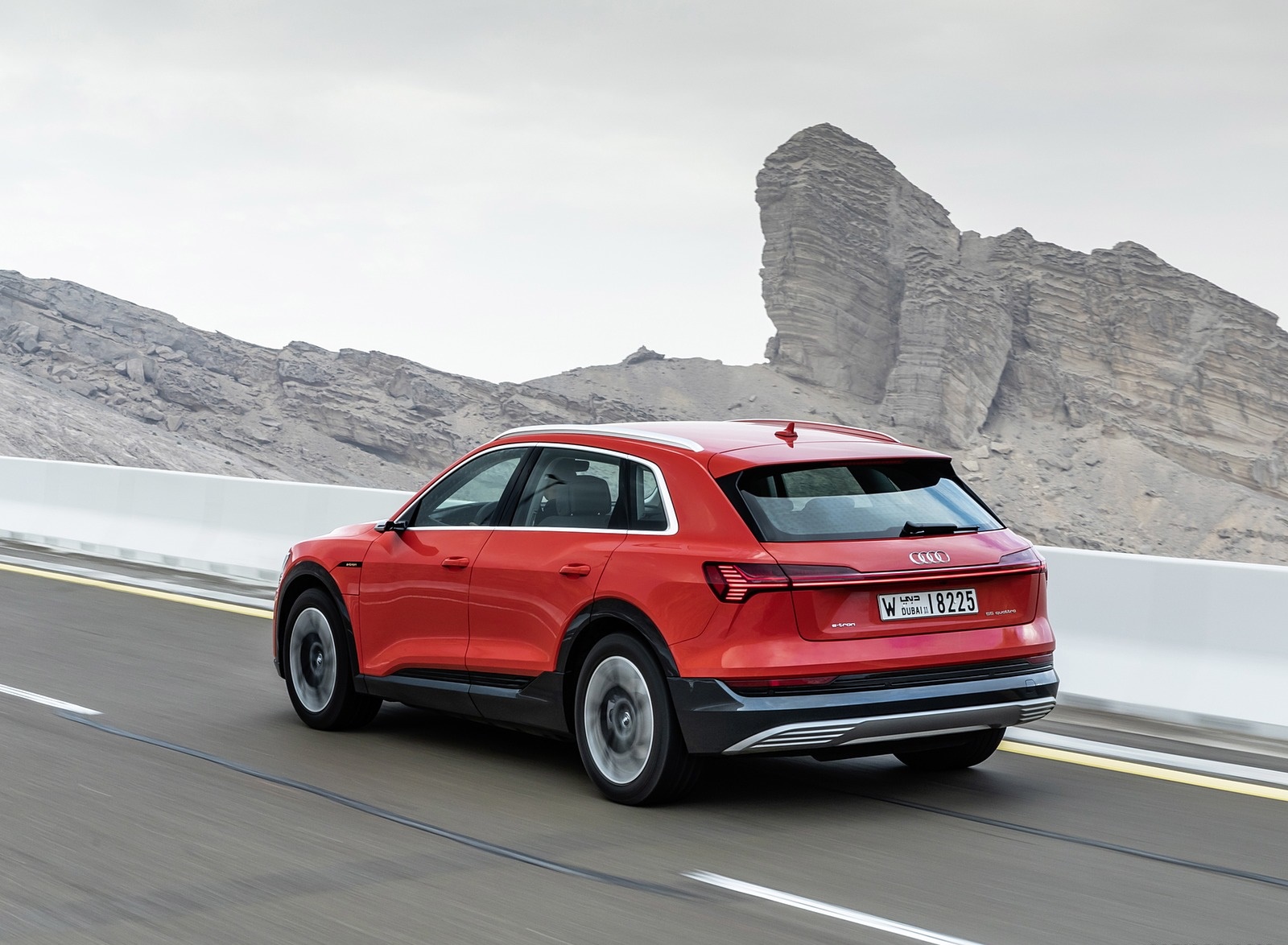 2019 Audi e-tron (Color: Catalunya Red) Rear Wallpapers #23 of 234