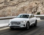 2019 Audi e-tron (Color: Glacier White) Front Three-Quarter Wallpapers 150x120