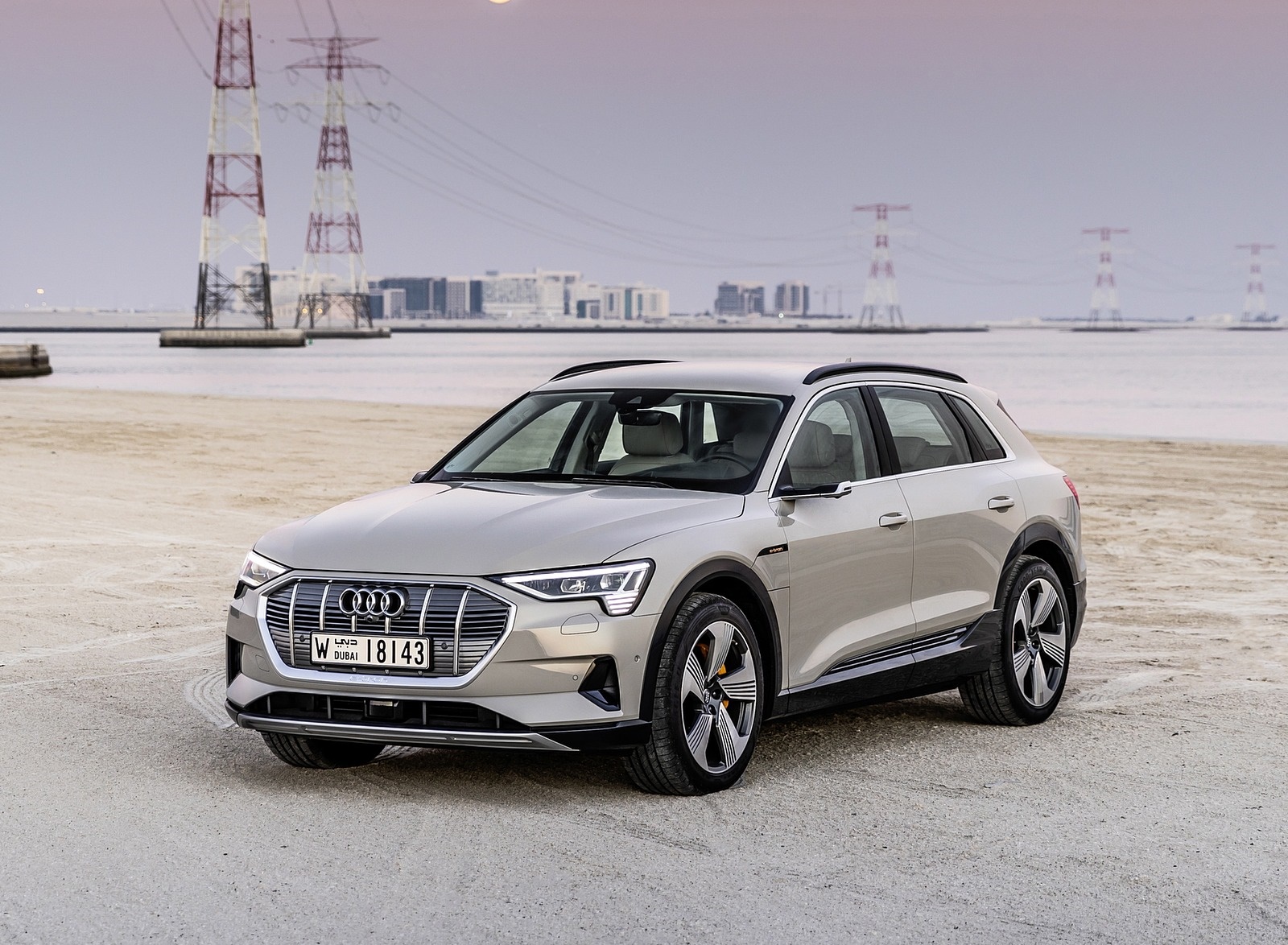2019 Audi e-tron (Color: Siam Beige) Front Three-Quarter Wallpapers #168 of 234