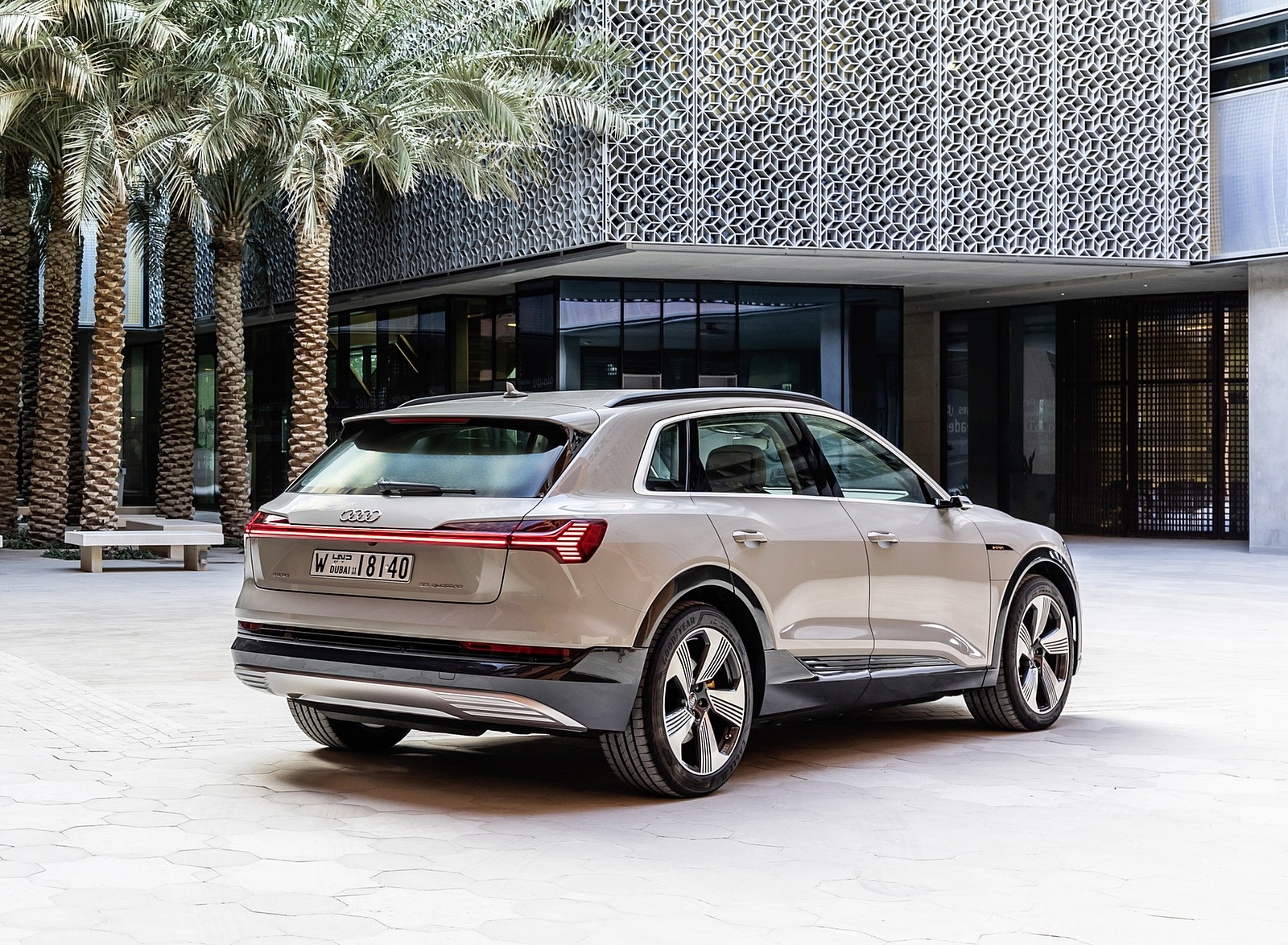 2019 Audi e-tron (Color: Siam Beige) Rear Three-Quarter Wallpapers #187 of 234