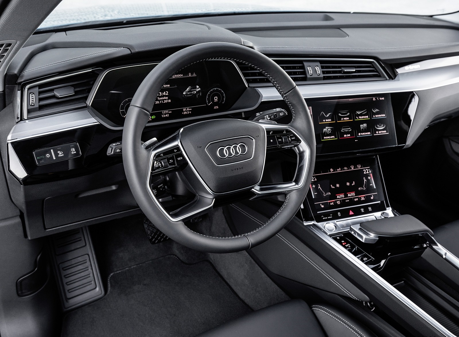 2019 Audi e-tron Interior Steering Wheel Wallpapers #120 of 234