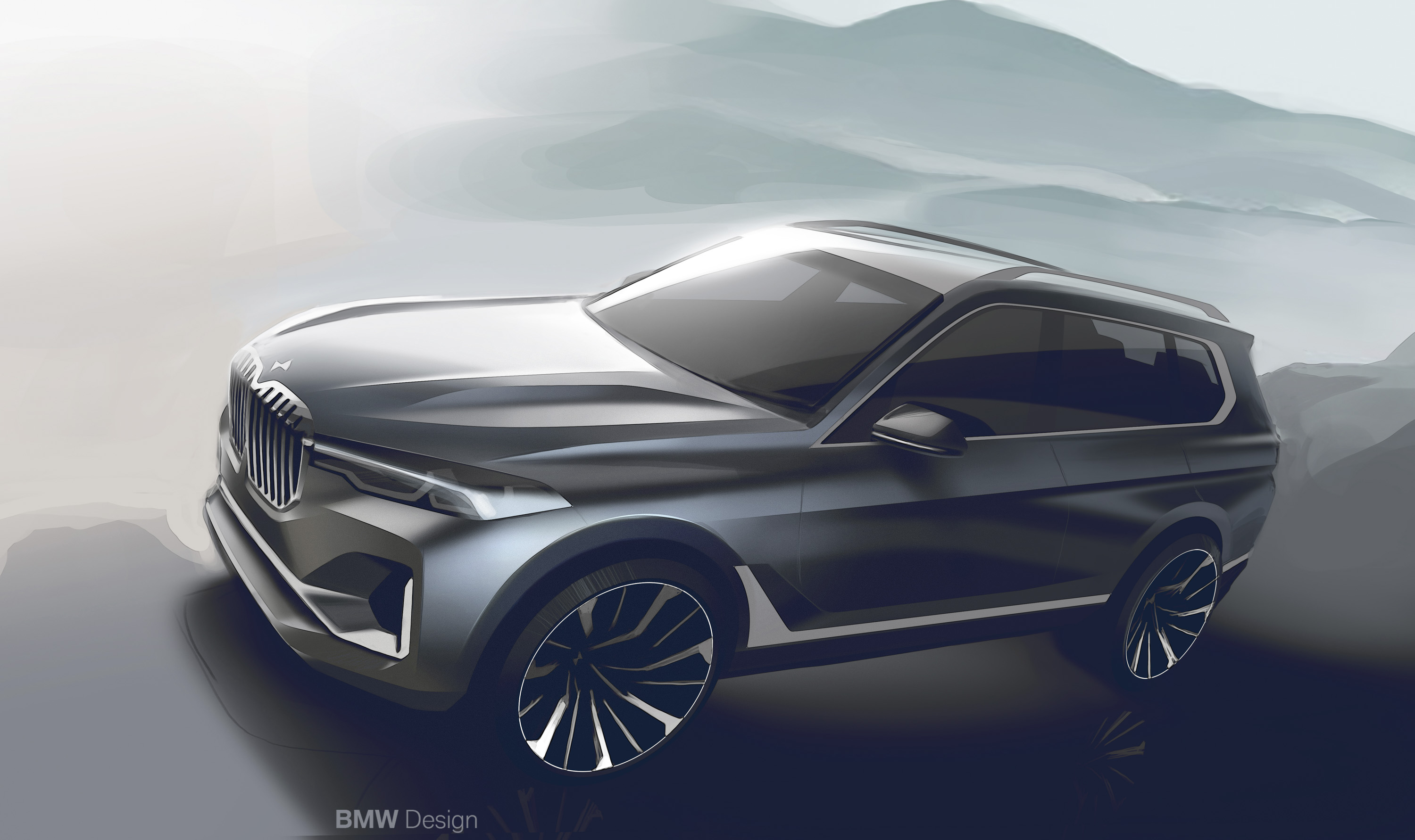 2019 BMW X7 Design Sketch Wallpapers #65 of 68