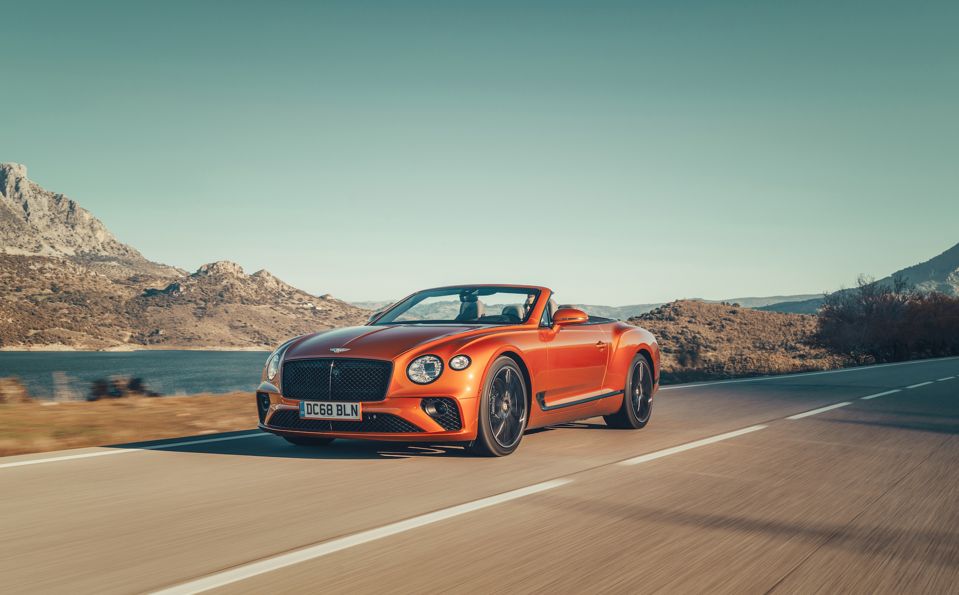 2019 Bentley Continental GT Convertible (Color: Orange Flame) Front Three-Quarter Wallpapers (1)