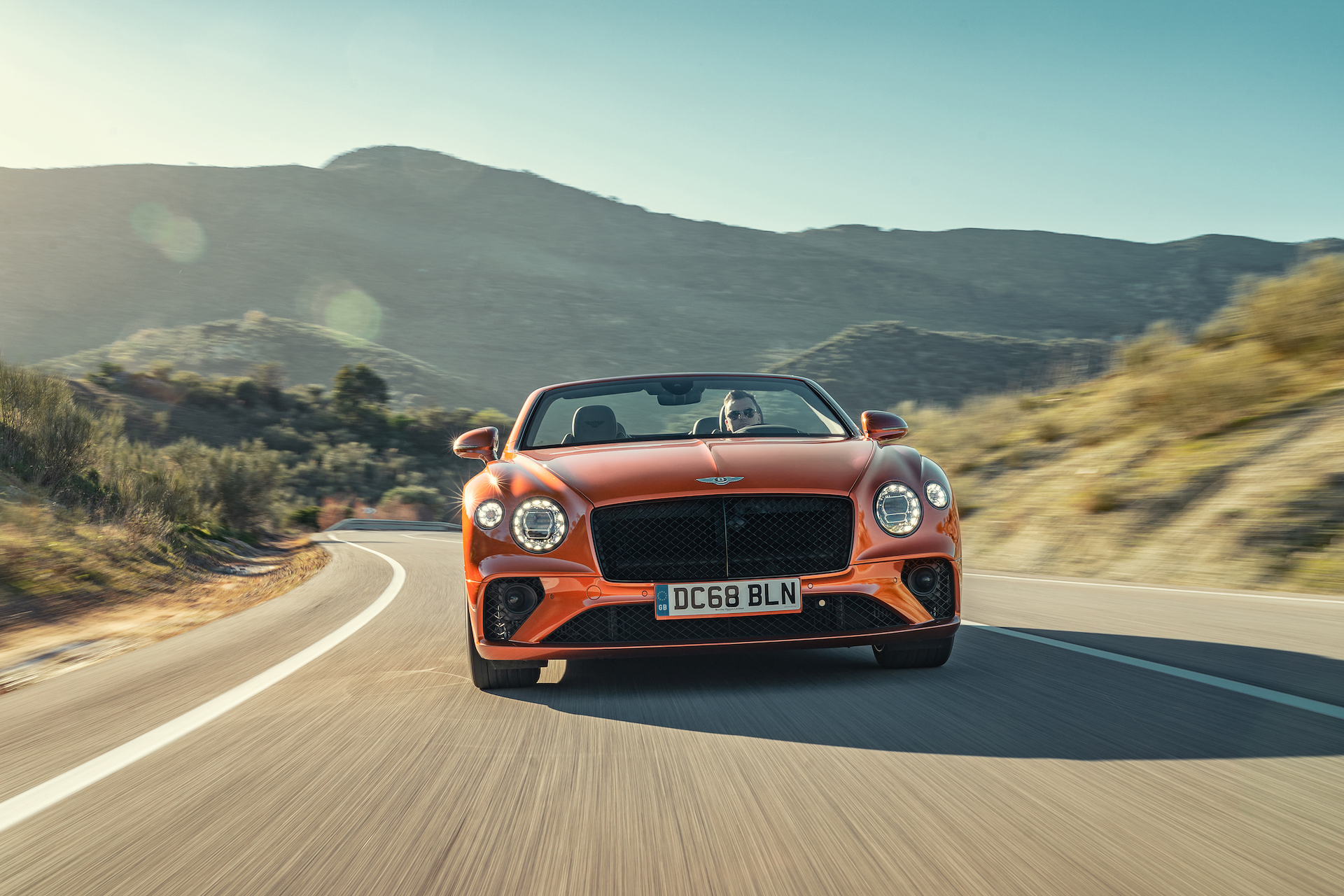 2019 Bentley Continental GT Convertible (Color: Orange Flame) Front Wallpapers (4)