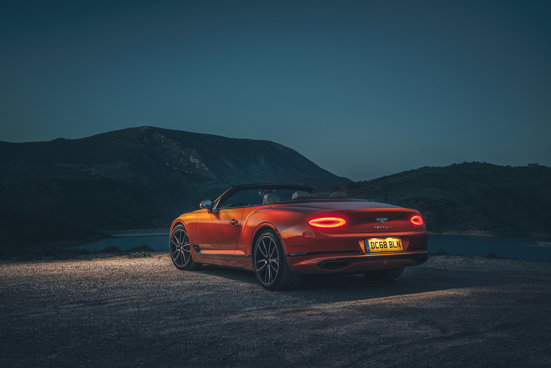 2019 Bentley Continental GT Convertible (Color: Orange Flame) Rear Three-Quarter Wallpapers #17 of 108