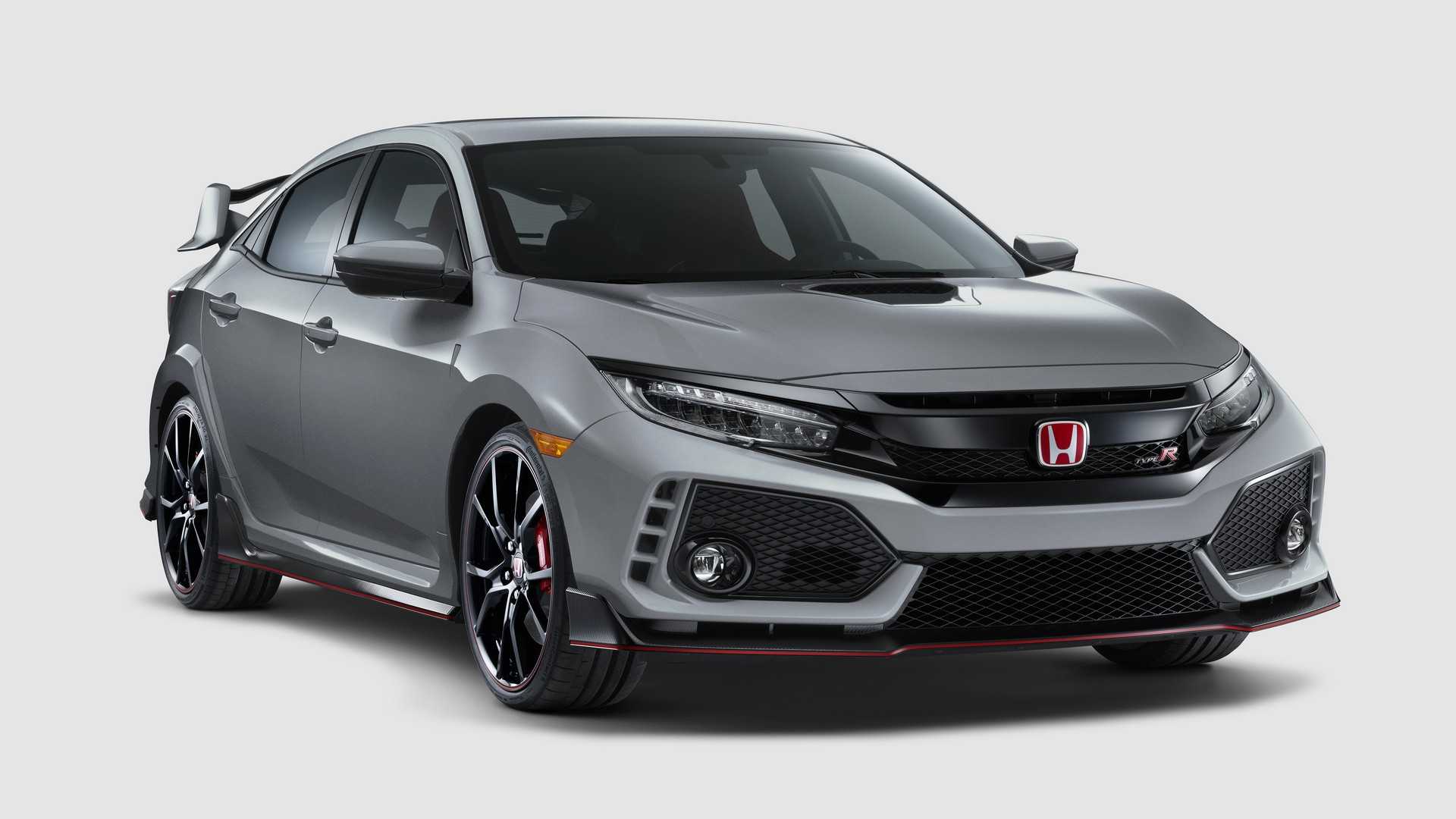 2019 Honda Civic Type R (Color: Sonic Gray Pearl) Front Three-Quarter Wallpapers #98 of 182