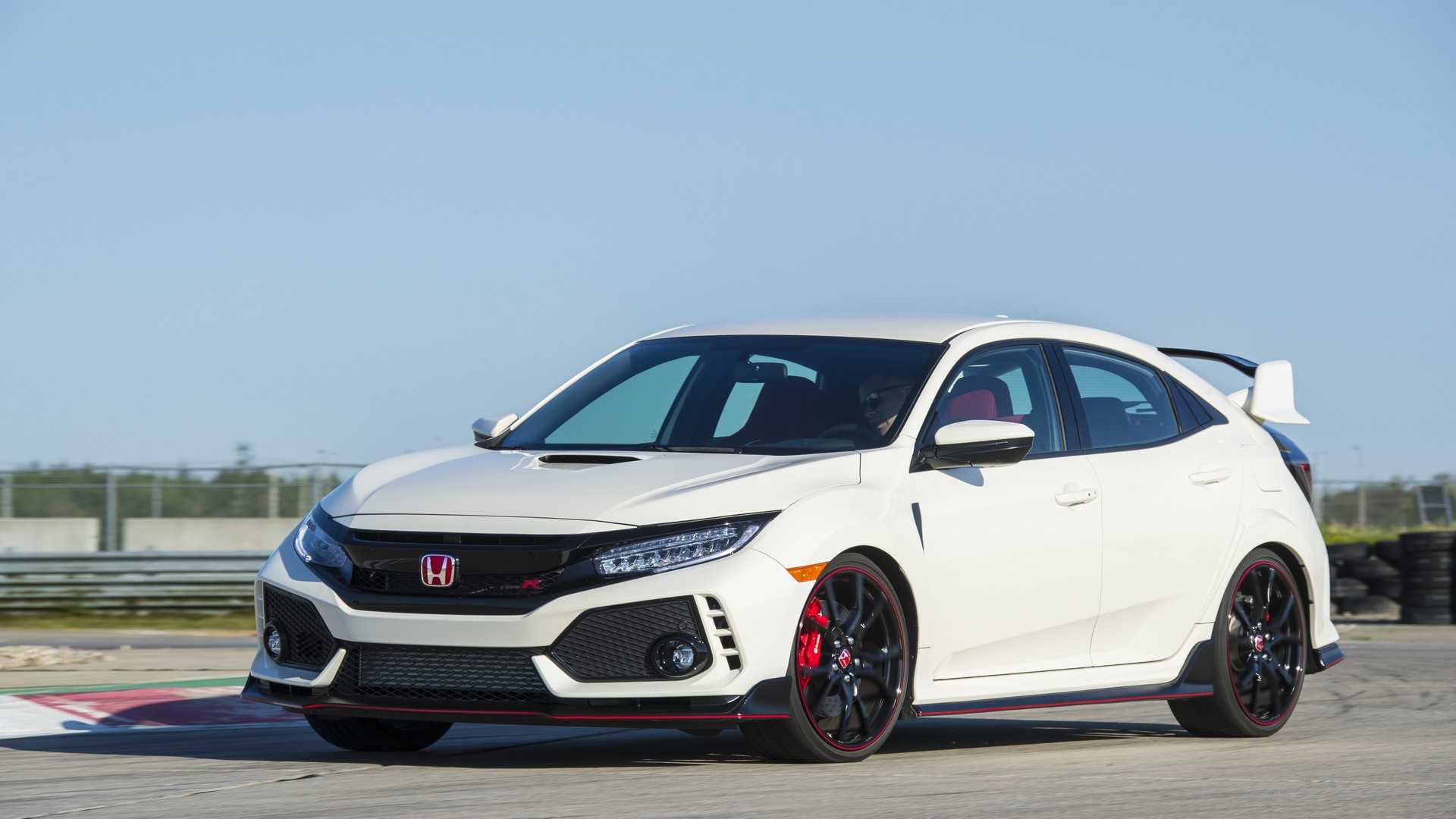 2019 Honda Civic Type R Color White Orchid Pearl Front Three
