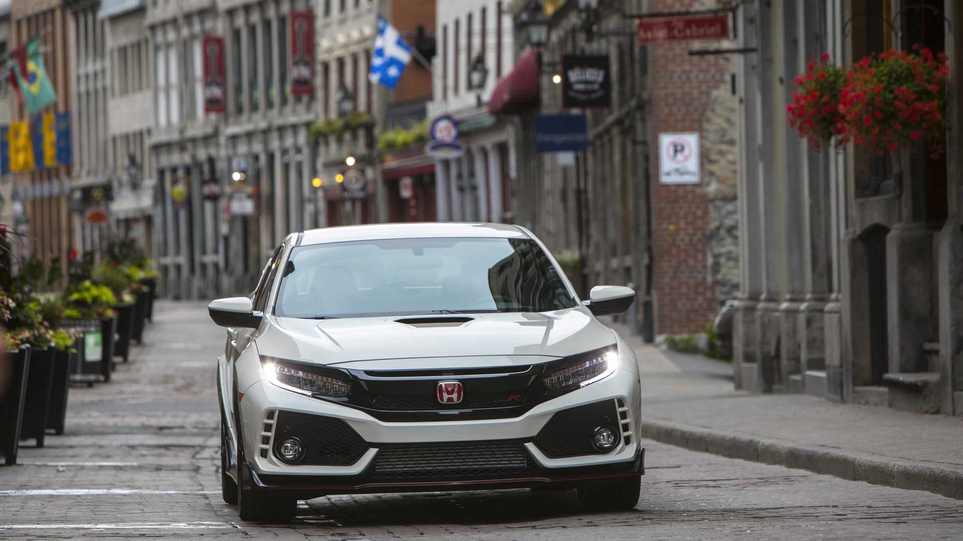 2019 Honda Civic Type R Color White Orchid Pearl Front