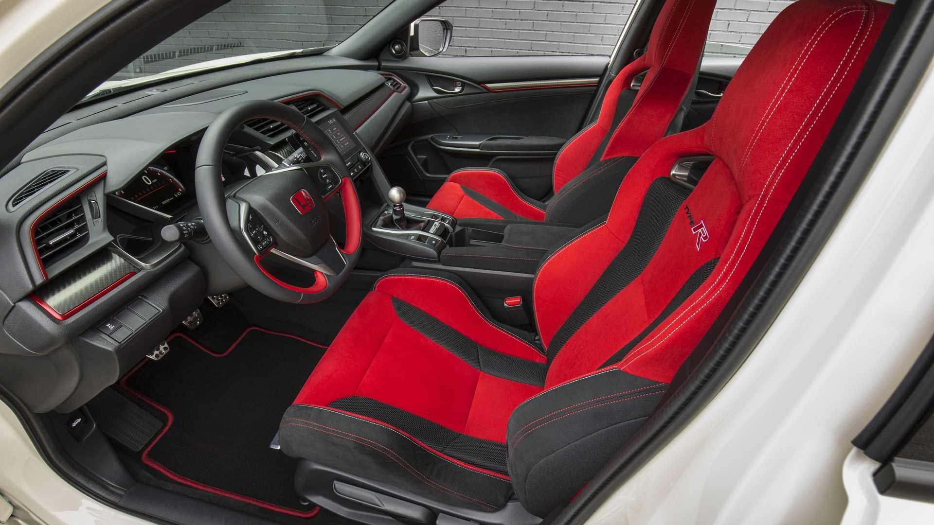 2019 Honda Civic Type R Color White Orchid Pearl Interior Front