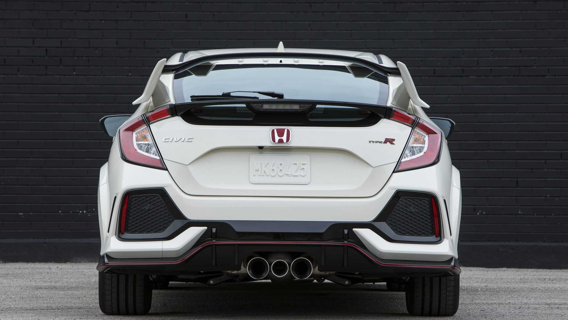 2019 Honda Civic Type R (Color: White Orchid Pearl) Rear Wallpapers #138 of 182
