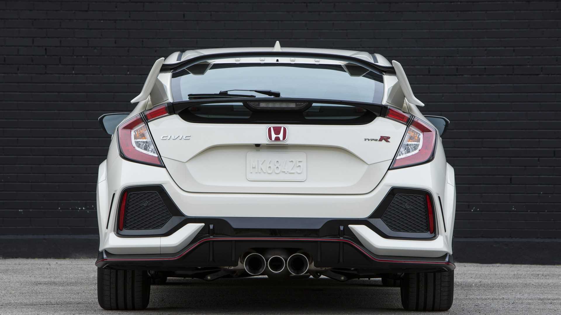 2019 Honda Civic Type R Color White Orchid Pearl Rear Wallpapers 138 Newcarcars