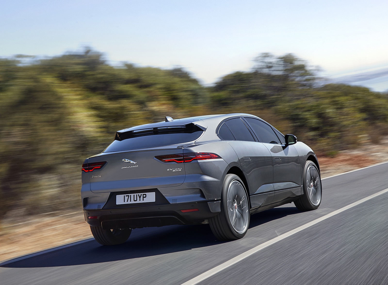 2019 Jaguar I-PACE (Color: Corris Grey) Rear Three-Quarter Wallpapers #102 of 192