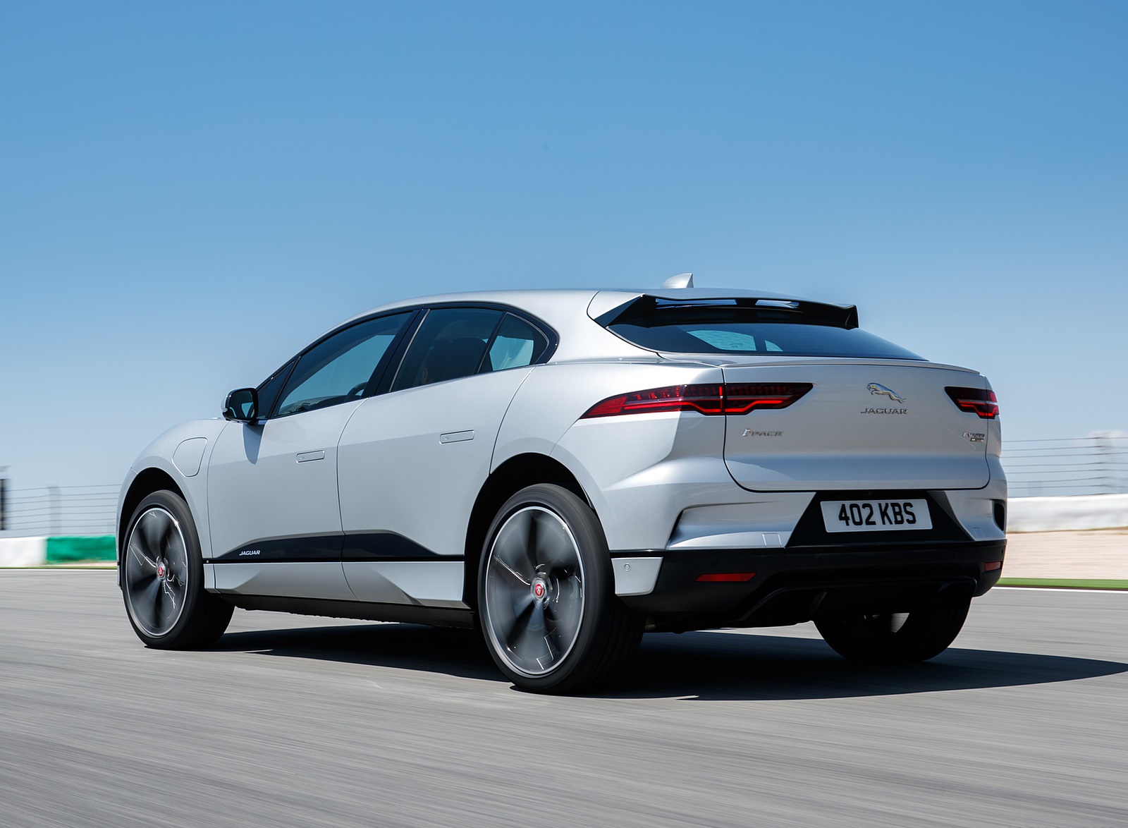 2019 Jaguar I-PACE (Color: Indus Silver) Rear Three-Quarter Wallpapers #147 of 192