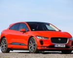 2019 Jaguar I-PACE EV400 AWD HSE First Edition (Color: Photon Red) Front Three-Quarter Wallpapers 150x120