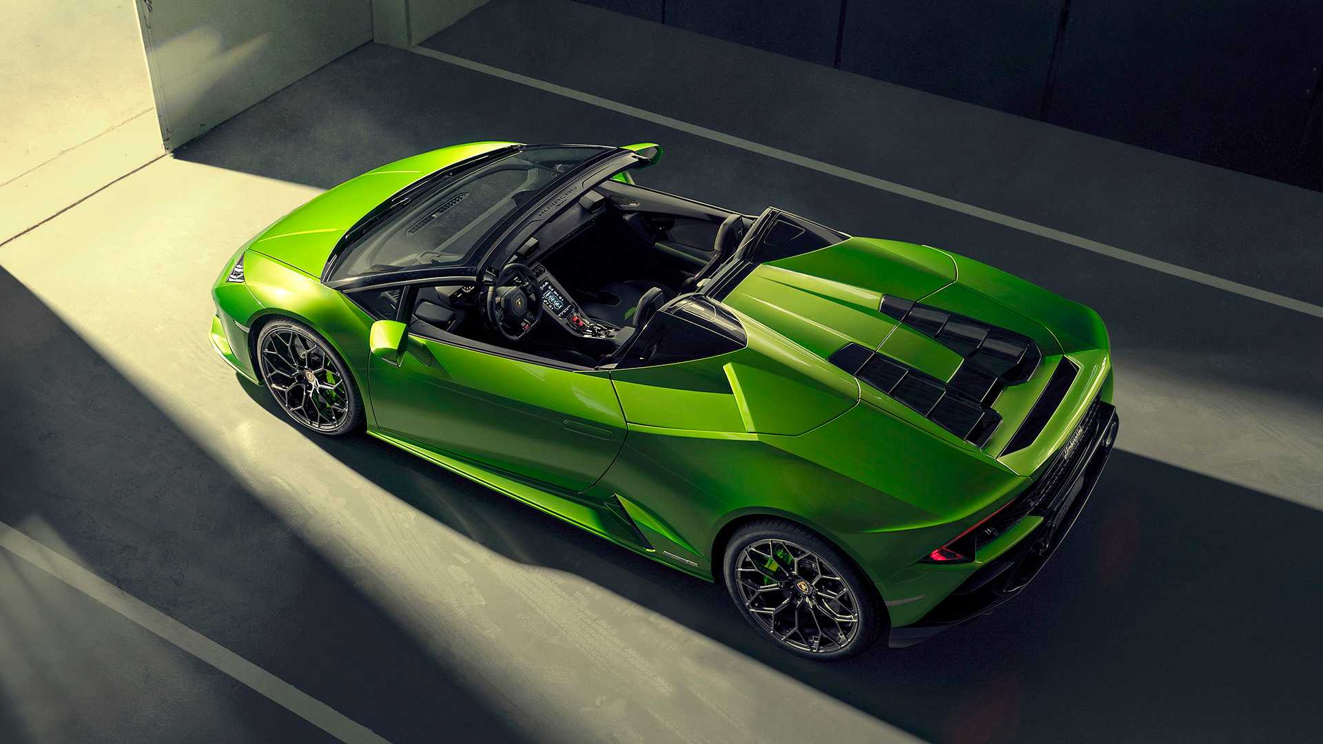 2019 Lamborghini Huracán EVO Spyder Top Wallpapers (17