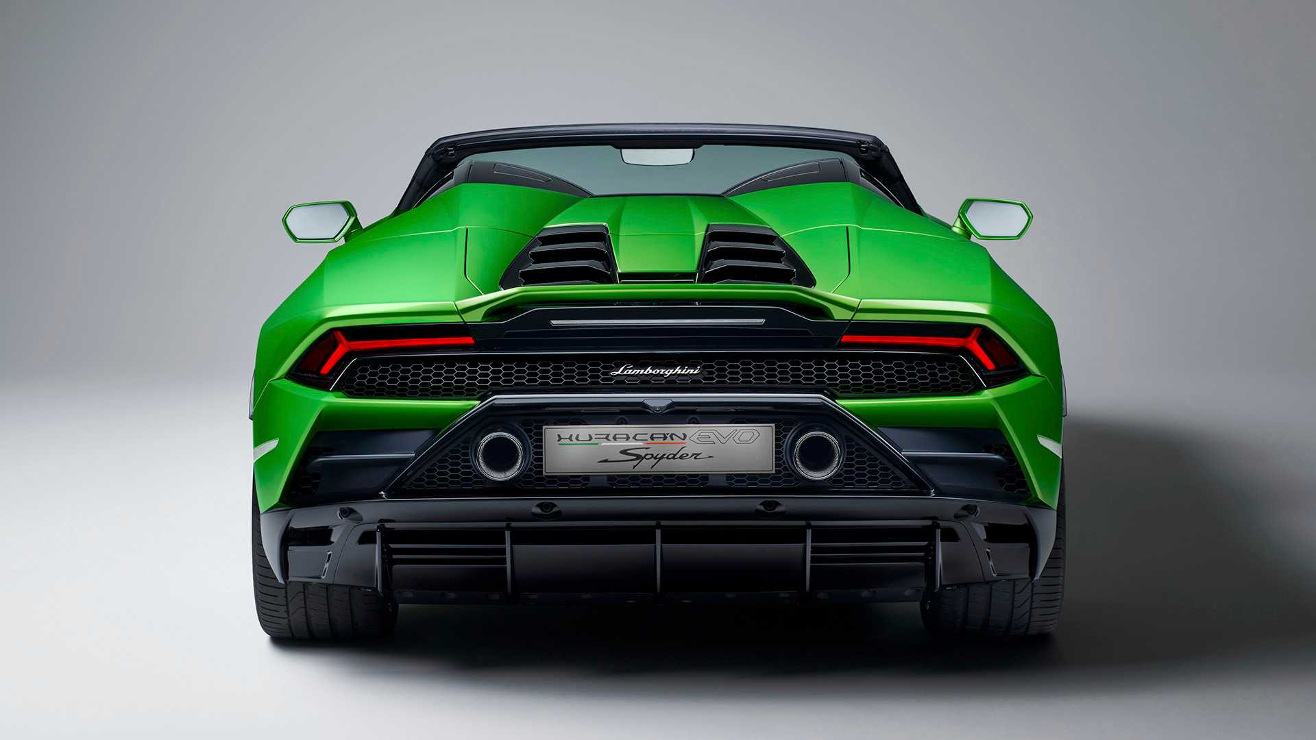 2019 Lamborghini Huracán EVO Spyder Rear Wallpapers #23 of 27