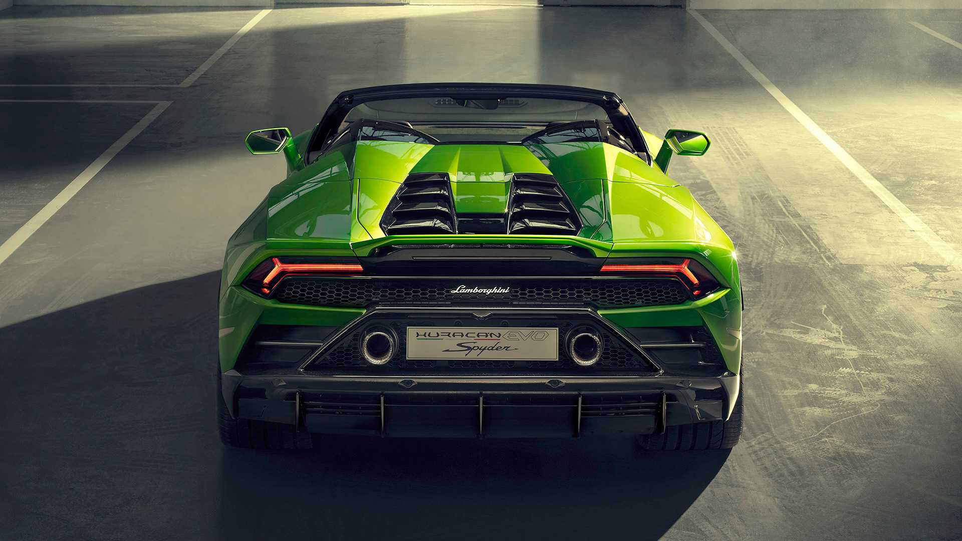 2019 Lamborghini Huracán EVO Spyder Rear Wallpapers #15 of 27