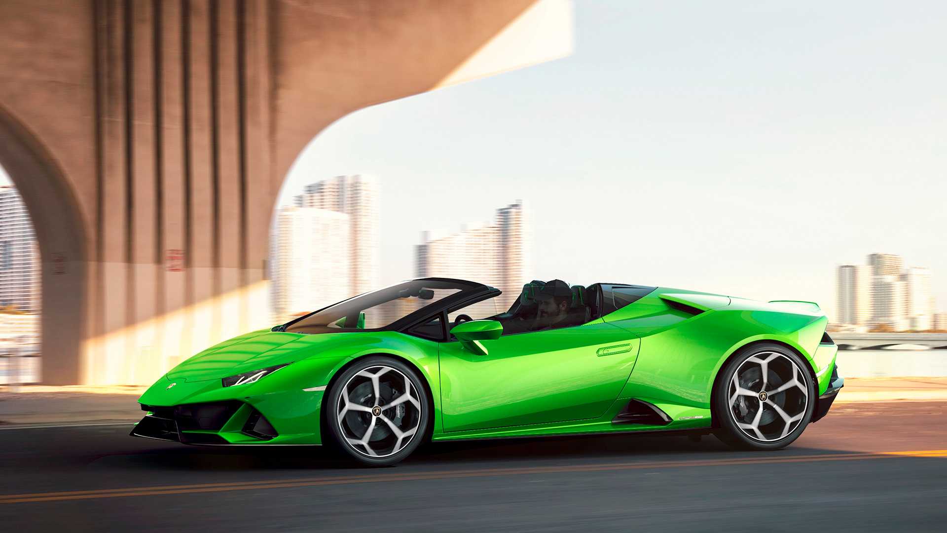 2019 Lamborghini Huracán EVO Spyder Side Wallpapers (9)