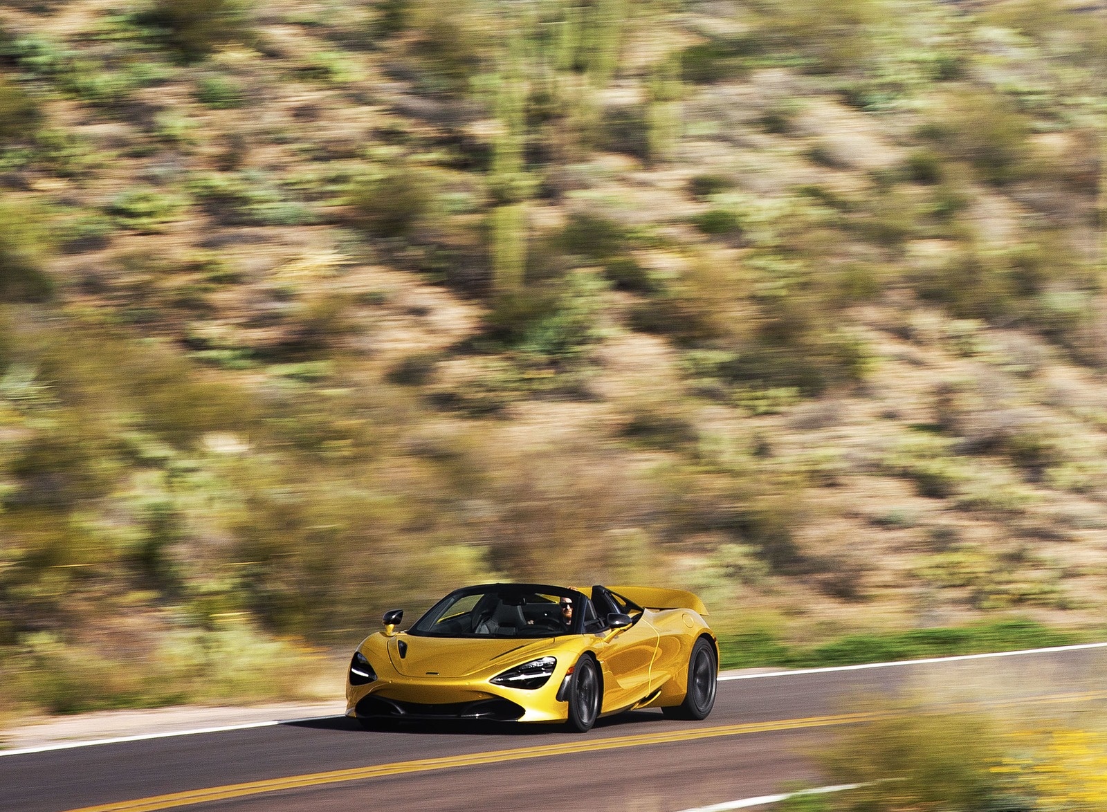 2019 McLaren 720S Spider (Color: Aztec Gold) Front Three-Quarter Wallpapers #21 of 67