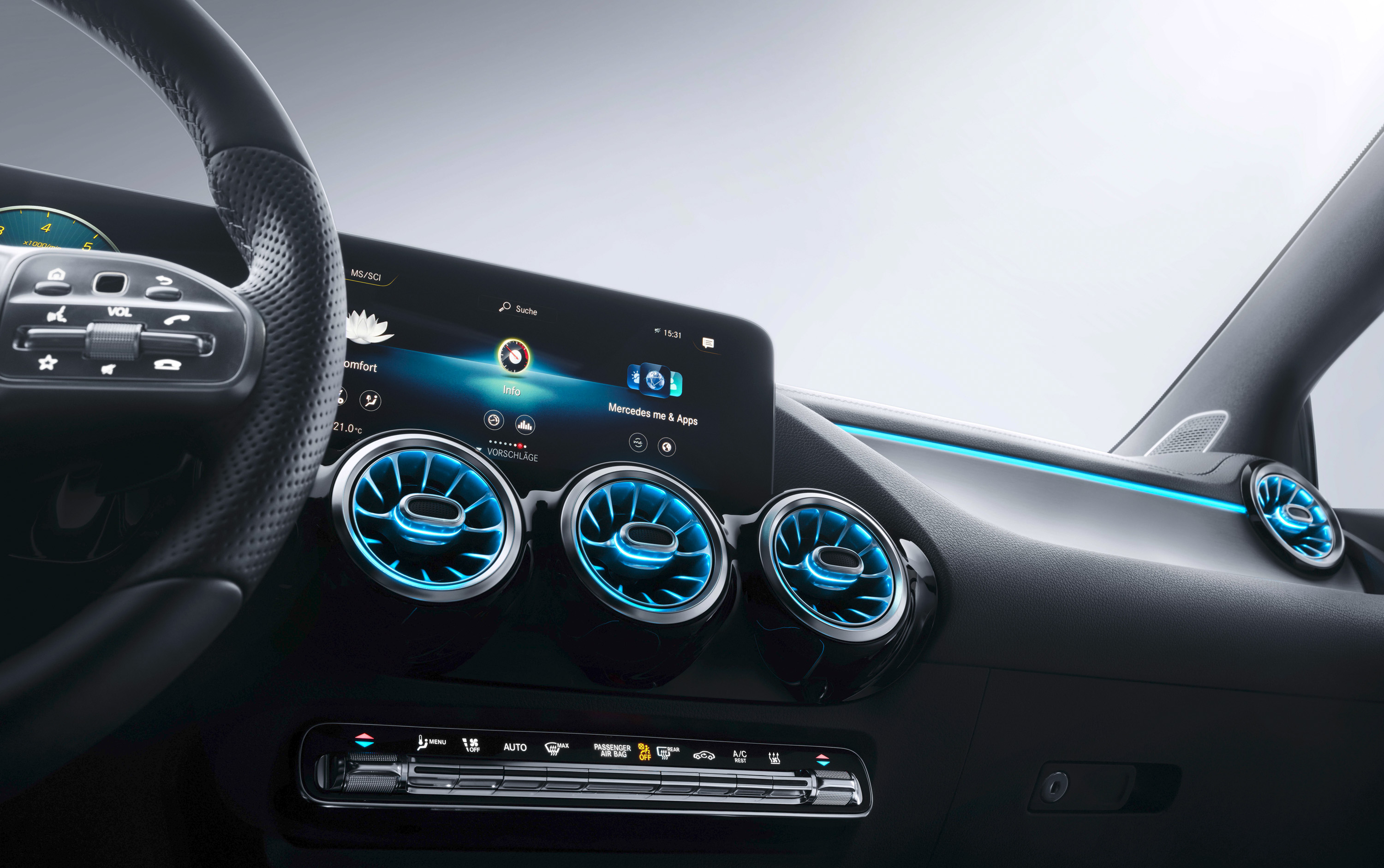 2019 Mercedes-Benz B-Class Central Console Wallpapers #47 of 54