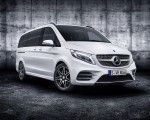 2019 Mercedes-Benz V-Class AMG Line (Color Mountain Crystal White Metallic) Front Three-Quarter Wallpapers 150x120