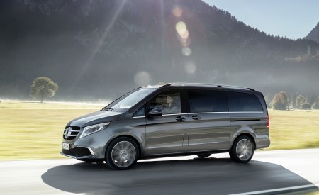 2019 Mercedes-Benz V-Class EXCLUSIVE Line (Color: Selenit Grey Metallic) Side Wallpapers 450x275 (6)