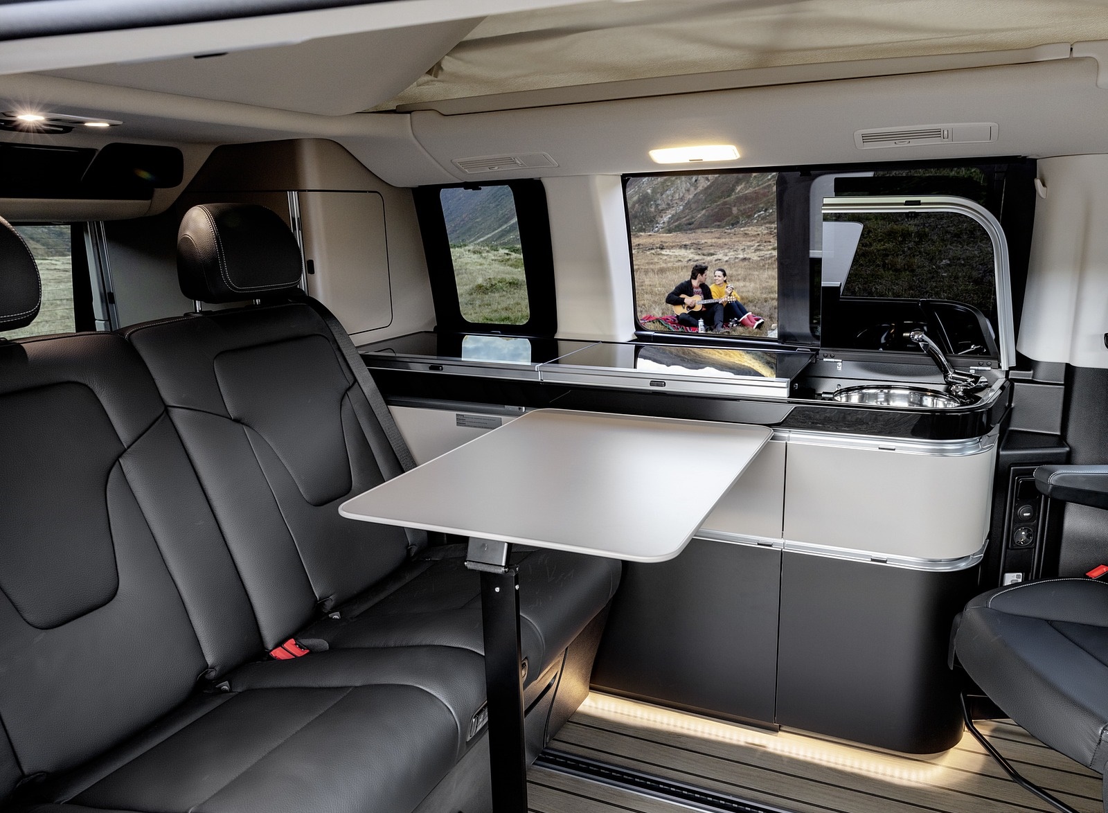 2019 Mercedes-Benz V-Class Marco Polo Interior Rear Seats Wallpapers #62 of 75