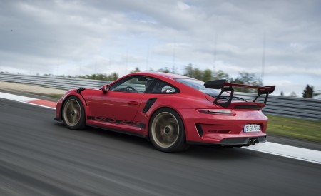 2019 Porsche 911 GT3 RS (Color: Guards Red) Rear Three-Quarter Wallpapers 450x275 (110)