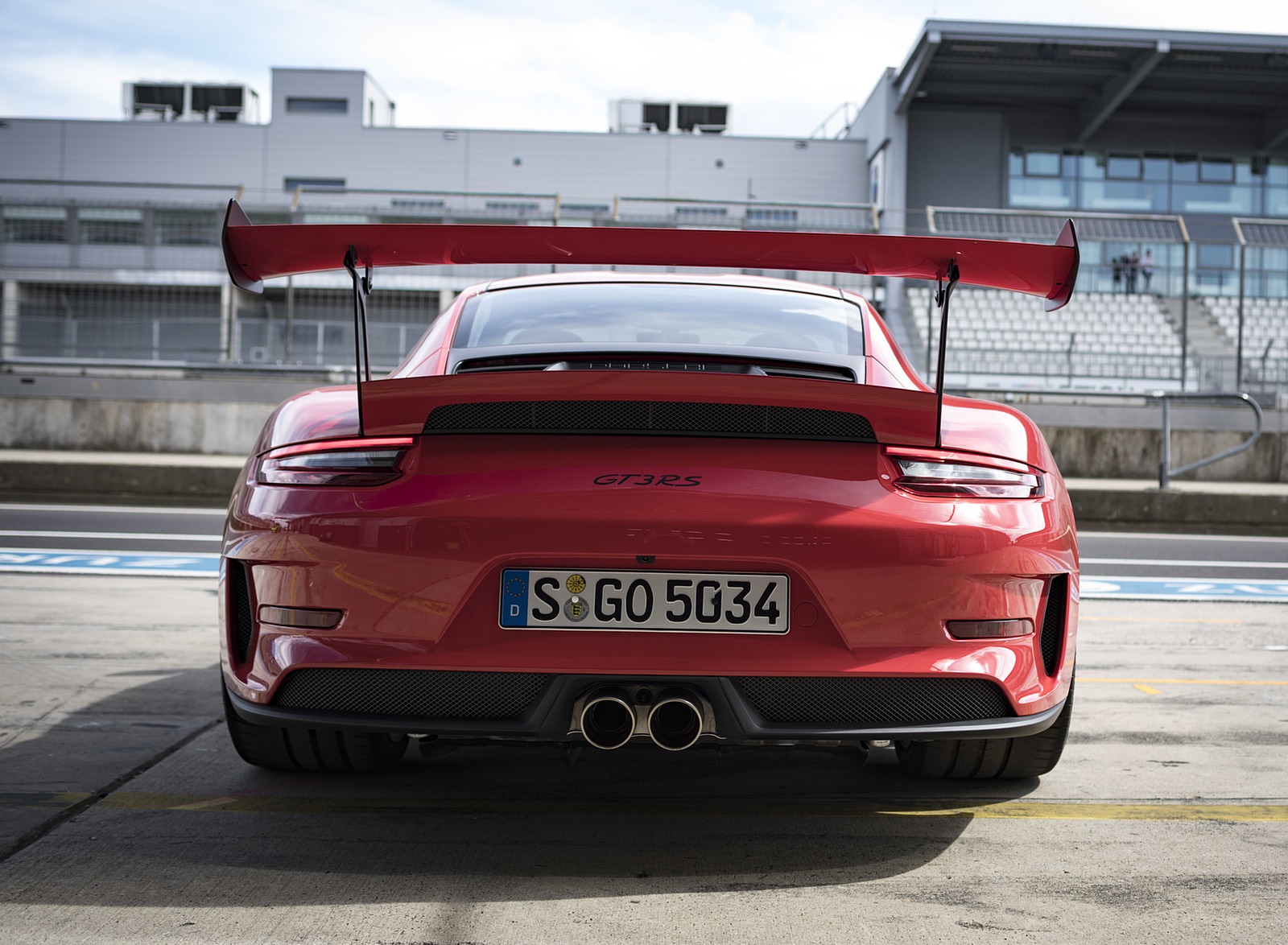 2019 Porsche 911 GT3 RS (Color: Guards Red) Rear Wallpapers #121 of 209