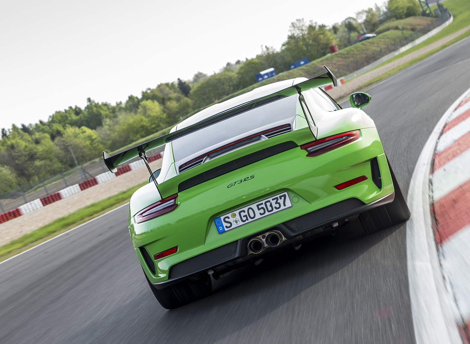 2019 Porsche 911 GT3 RS Weissach Package (Color: Lizard Green) Rear Wallpapers #176 of 209