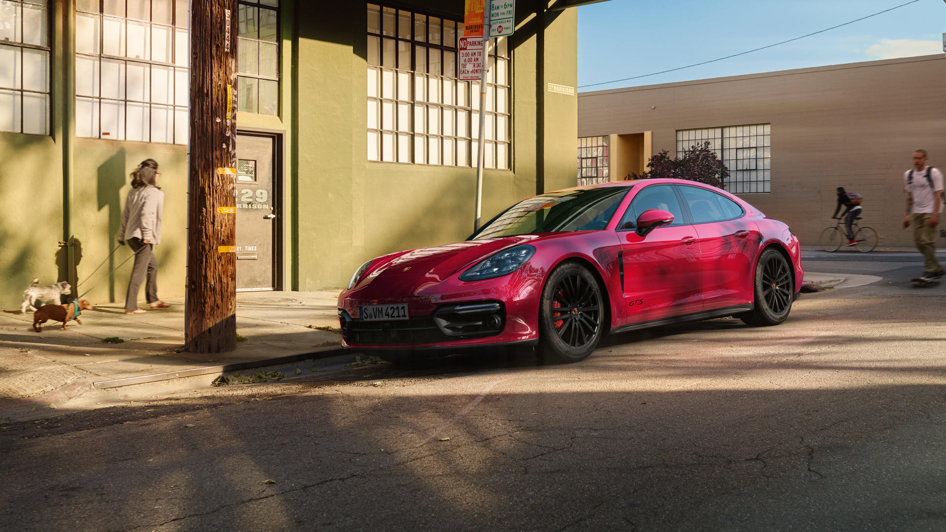 2019 Porsche Panamera GTS (Color: Carmine Red) Front Three-Quarter Wallpapers (8)