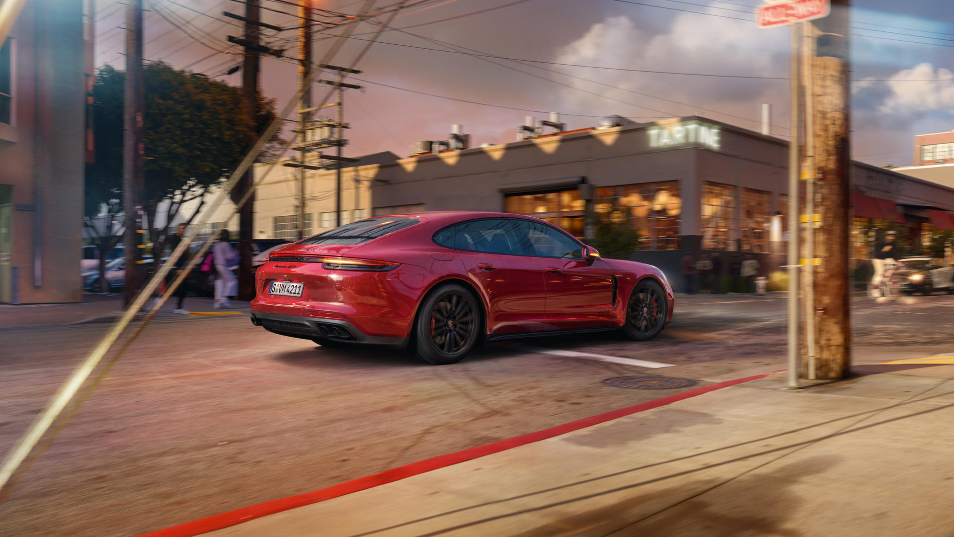 2019 Porsche Panamera GTS (Color: Carmine Red) Rear Three-Quarter Wallpapers #10 of 113