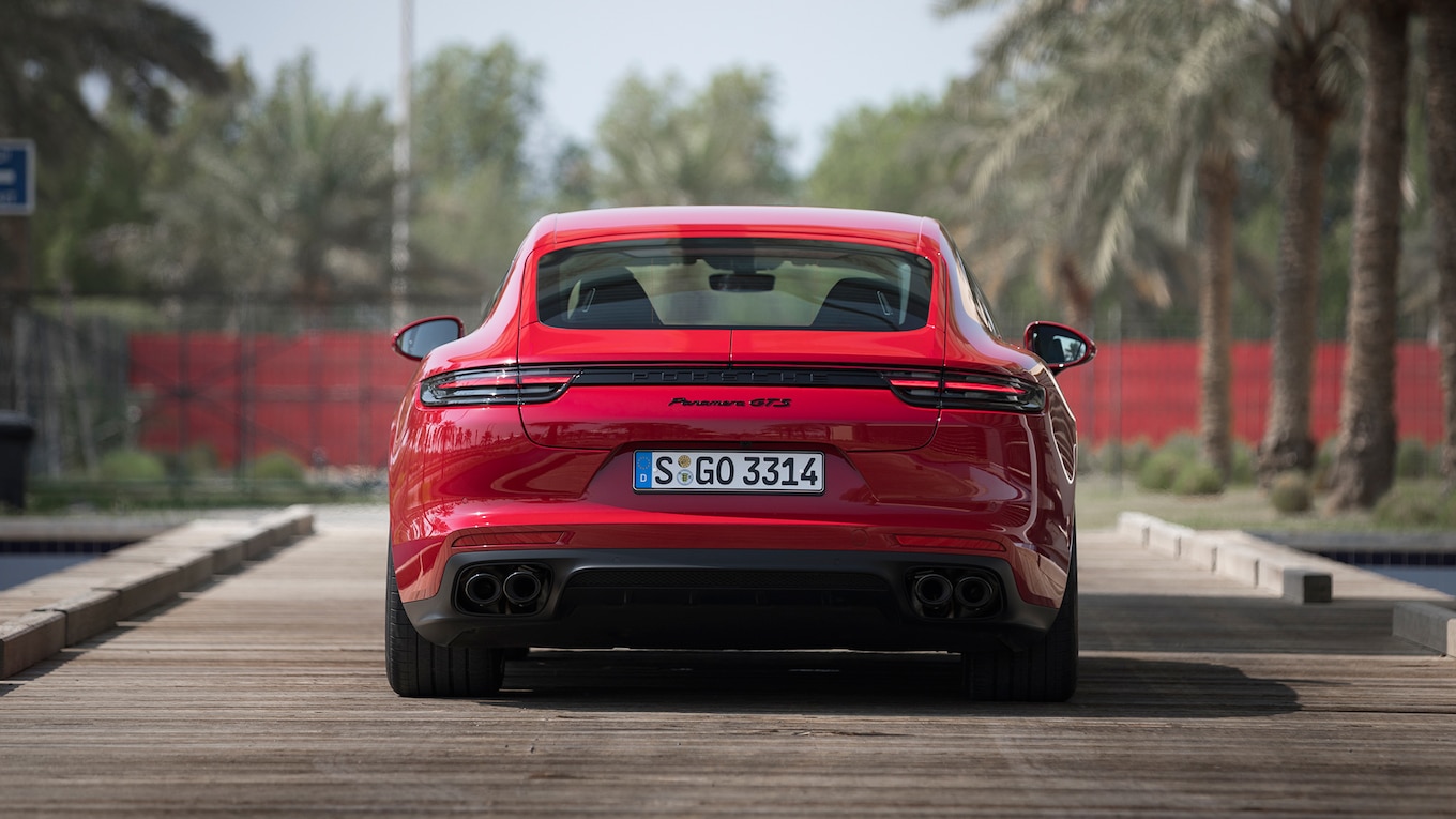 2019 Porsche Panamera GTS (Color: Carmine Red) Rear Wallpapers #77 of 113