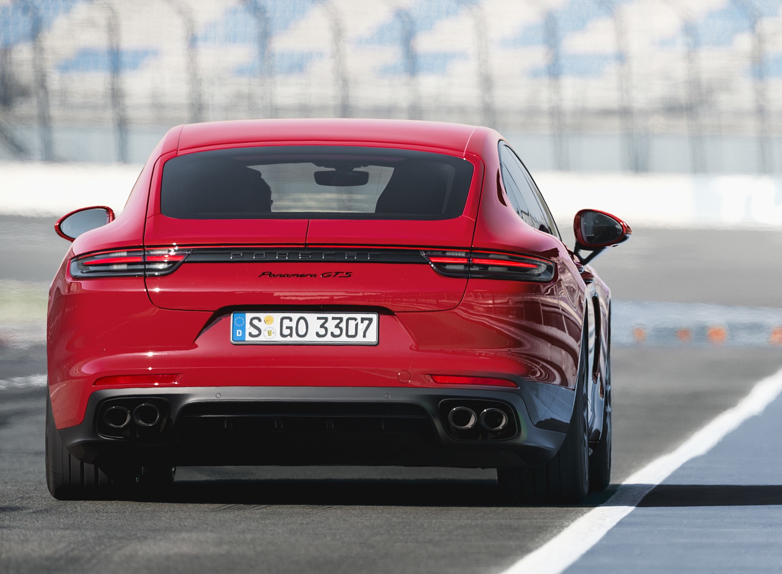 2019 Porsche Panamera GTS (Color: Carmine Red) Rear Wallpapers #78 of 113