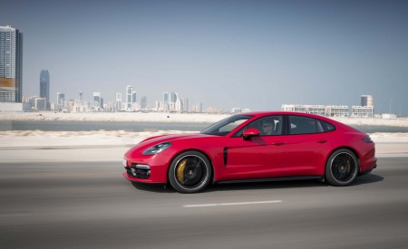 2019 Porsche Panamera GTS (Color: Carmine Red) Side Wallpapers 450x275 (70)