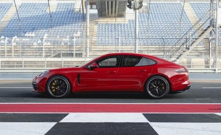2019 Porsche Panamera GTS (Color: Carmine Red) Side Wallpapers 450x275 (79)