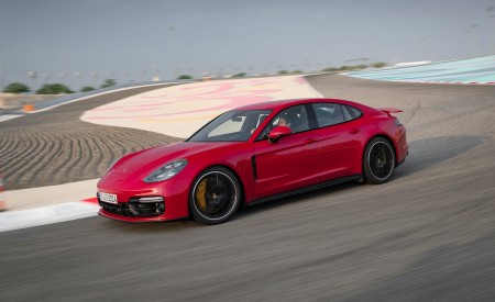2019 Porsche Panamera GTS (Color: Carmine Red) Side Wallpapers 450x275 (71)