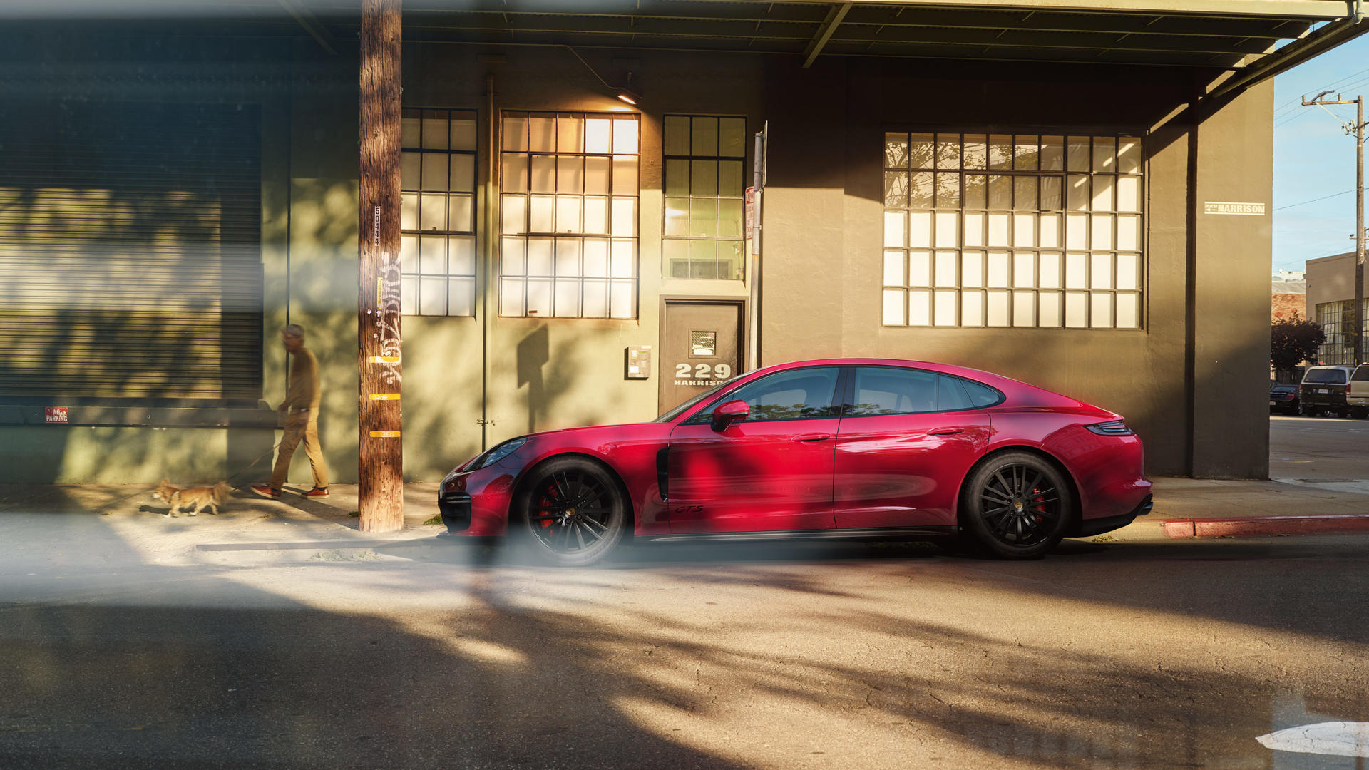 2019 Porsche Panamera GTS (Color: Carmine Red) Side Wallpapers #7 of 113