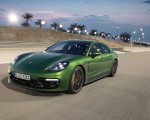 2019 Porsche Panamera GTS (Color: Mamba Green Metallic) Front Three-Quarter Wallpapers 150x120