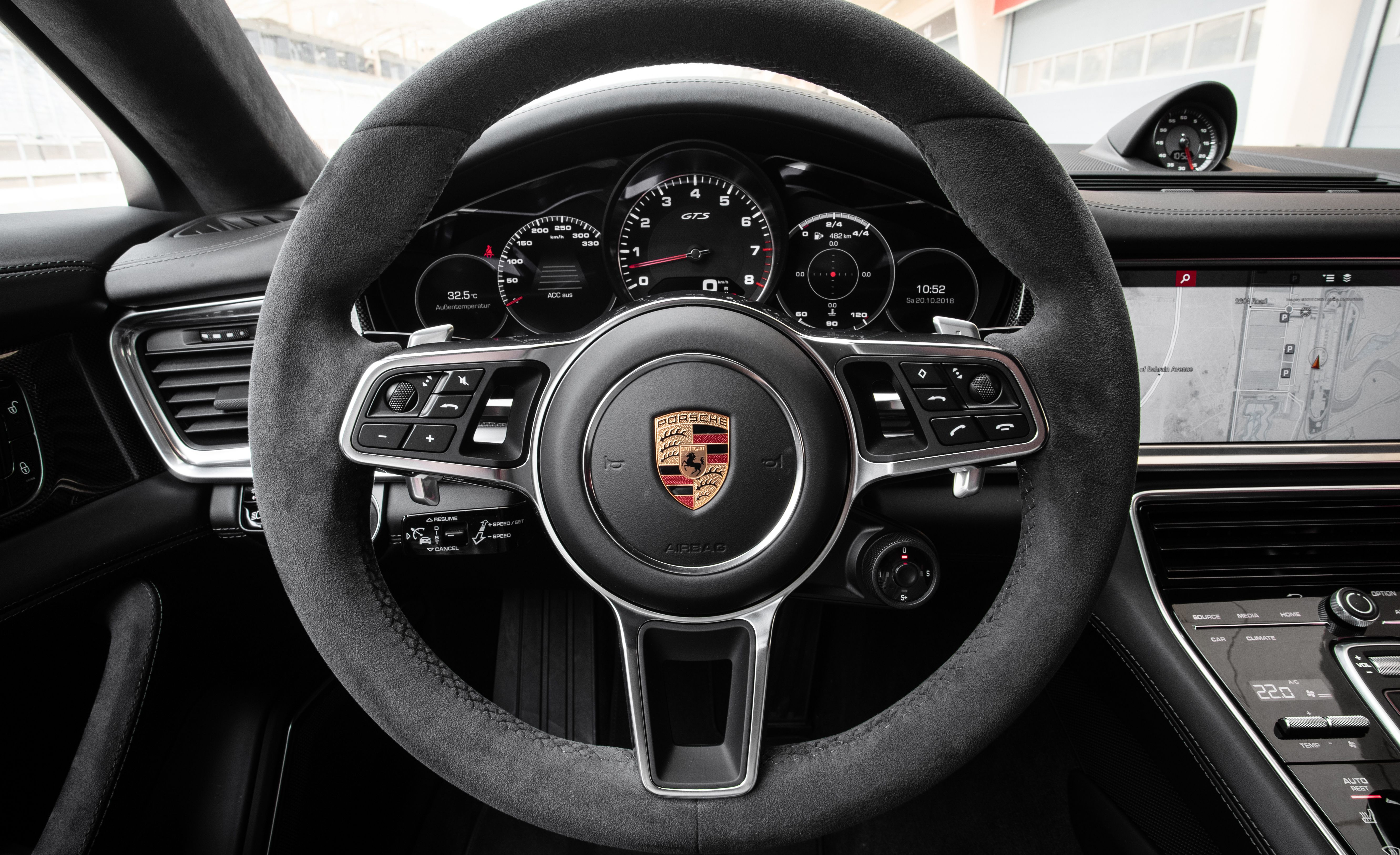 2019 Porsche Panamera GTS Sport Turismo Interior Steering Wheel Wallpapers #16 of 93