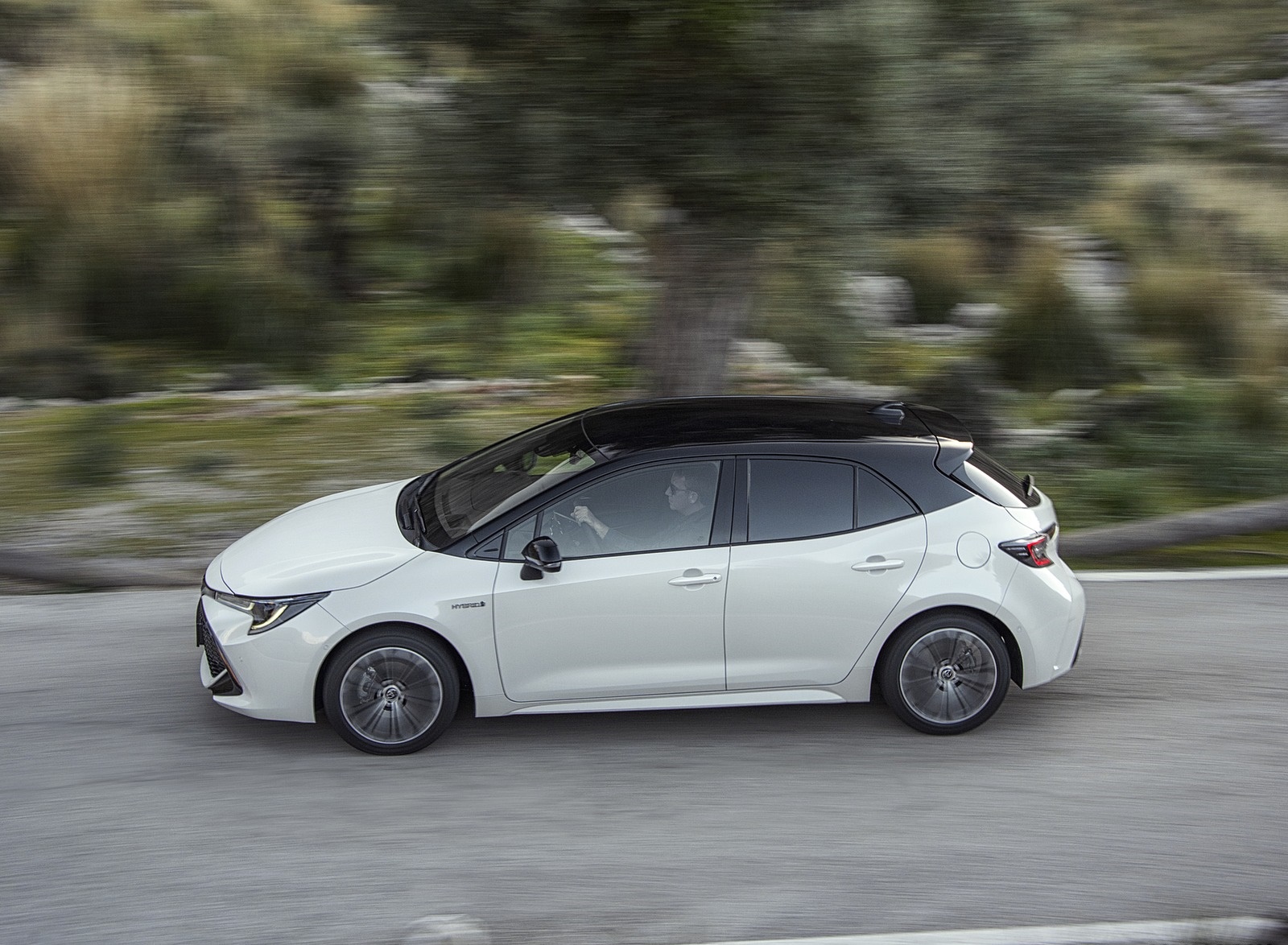 2019 Toyota Corolla Hatchback Hybrid 1.8L White Bitone (EU-Spec) Side Wallpapers #52 of 81