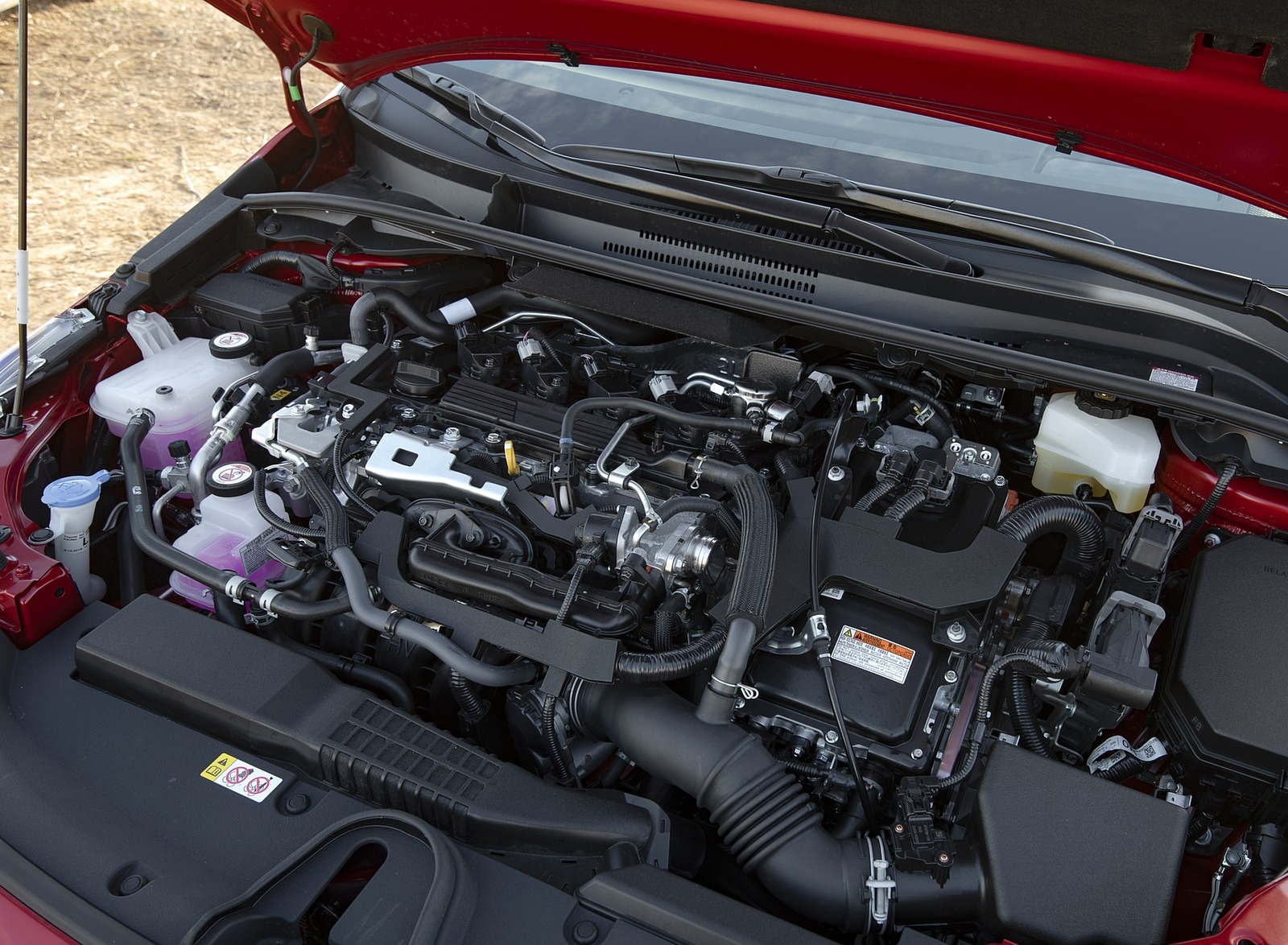 2019 Toyota Corolla Hatchback Hybrid 2.0L Red bitone (EU-Spec) Engine Wallpapers #41 of 81
