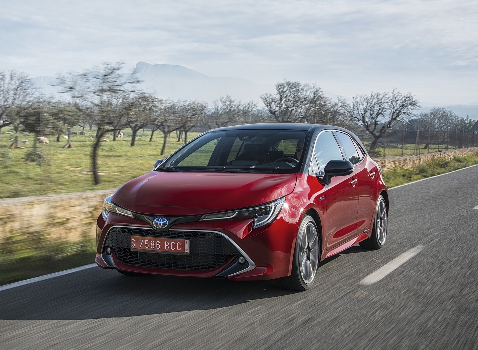 2019 Toyota Corolla Hatchback Hybrid 2.0L Red bitone (EU-Spec) Front Three-Quarter Wallpapers #5 of 81