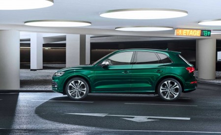 2020 Audi SQ5 TDI (Color: Azores Green Metallic) Side Wallpapers 450x275 (13)