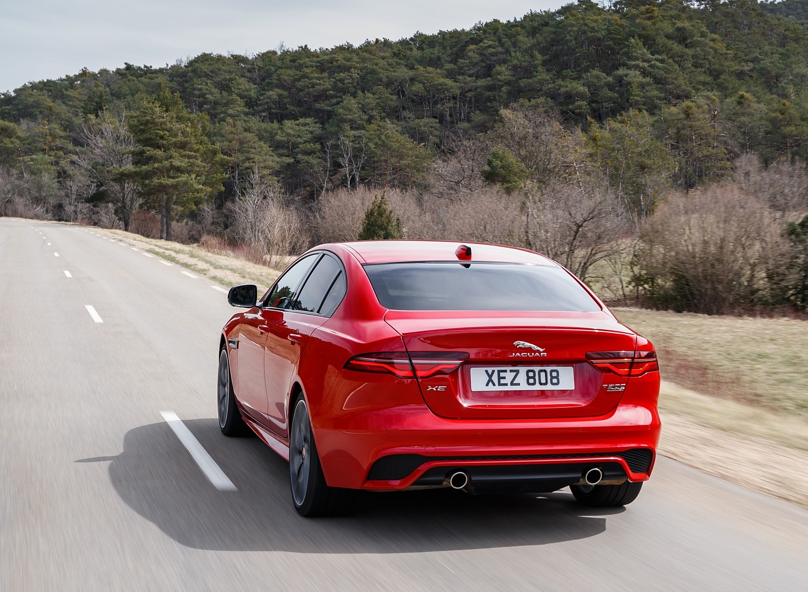 2020 Jaguar XE S R-Dynamic P300 (Color: Caldera Red) Rear Three-Quarter Wallpapers (4)