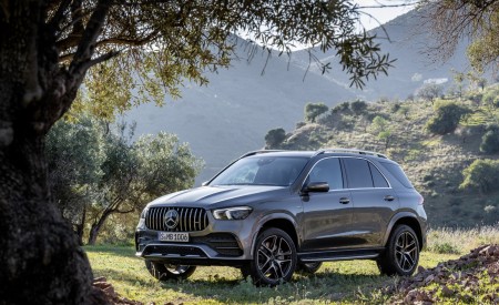 2020 Mercedes-AMG GLE 53 4MATIC+ (Color: Selenite Grey) Front Three-Quarter Wallpapers 450x275 (16)