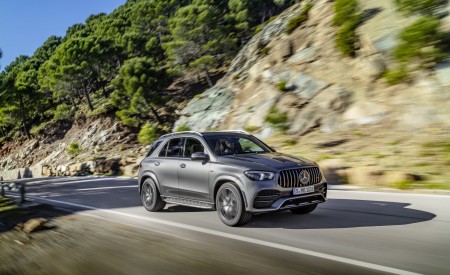 2020 Mercedes-AMG GLE 53 4MATIC+ (Color: Selenite Grey) Front Three-Quarter Wallpapers 450x275 (2)